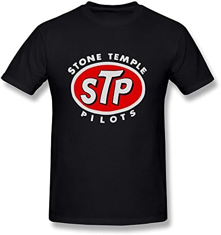 Fkyceun Men's Stone Temple Pilots STP Logo T-shirt X-Small Black