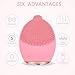 Sonic Facial Cleansing Brush, Rechargeable Silicone Face Brush - Face Massager - Exfoliate Smooth Skin for a Radiant Clear Complexion by CNAIER