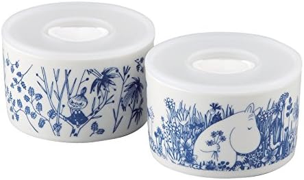 Moomin Valley Porcelain Oven Safe Storage Containers Set of 2 Yamaka MM170-82-2