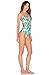 Topwigy Women's Light Green Beachwear Sexy Bikini Swimsuit with Leaf Printing Padded Push up Bathing Suit Monokini