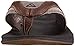 Reef Men's Leather Fanning Sandal, Brown/Brown, 11 M US