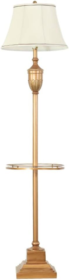Retro Resin Floor Lamp Standing Lamp for Bedroom Living Room Height: 163cm (Color : with Tray)