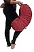 Zen Naturals Yoga meditation crescent pillow with firm stuffing to support weight (Burgandy)