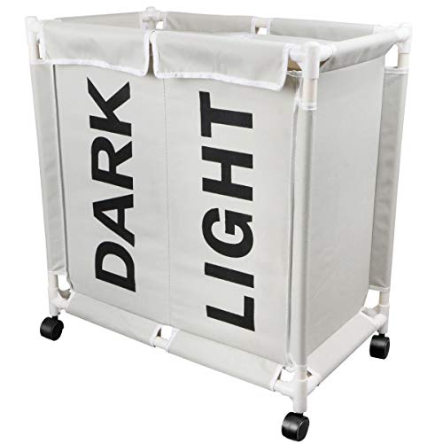 Buy Olilio Collapsible Rolling Laundry Basket with Wheels Flodable