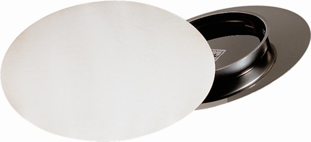Cake plate ca. diameter 31 cm, height 3 cm stainless steel satin finished, Silber