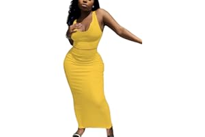 Nimsruc 2 Piece Outfits for Women Sexy Bodycon Skirt Set Summer Casual Matching Sets