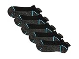 Copper Antibacterial Athletic Socks for Mens and Womens - Moisture Wicking, Nonslip Ankle Socks 5 Pairs (blue, medium)