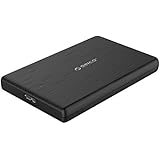 ORICO USB3.0 to SATA III 2.5" External Hard Drive Enclosure for 7mm and 9.5mm 2.5 Inch SATA HDD/SSD Tool Free [UASP Supported] Black(2189U3)