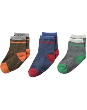 Baby-Boys Newborn 3 Pack Jaspe Socks