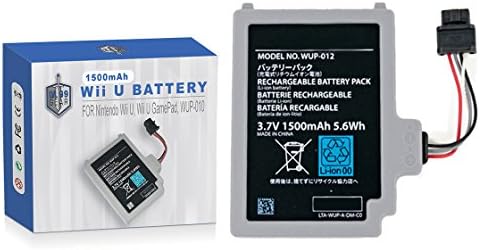 Supercharged Gamepad Battery for Wii U - Longest Lasting Rechargeable Battery for Nintendo Wii U Gamepad by LVL99Gear