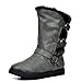 Dream Pairs KOREL Girls Winter Fully Faux Fur Lining Kids Boots