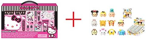 Hello Kitty Mega Cosmetic Set AND Disney Tsum Tsum Series 1 3D Foam Keyring Blind Bag - Bundle