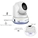 DBPOWER Video Baby Monitor, 270o Pan-Tilt-Zoom/4.3” Large Screen/VOX/Soothing Lullabies/Temp. Monitor/2-Way Talk/Night Vision/Nightlight/Record/Sound Indicator for Elder/Pet. etc., Camera Expandable