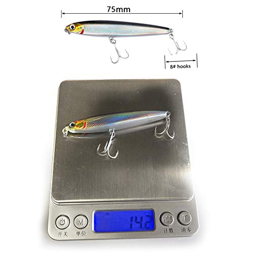 xiangen Fishing Lure Big Hard Bait Fish Bait with Three-Claw Hooked Fish Bait 3D Eye Bait Bait Drop for Bass Trout Fish One