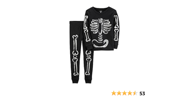 carters skeleton pajamas