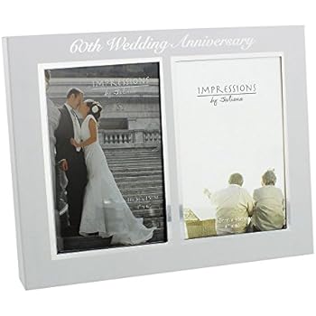 thumbnail interactive-video image 1 of Juliana Silver Plated Double Photo Frame - 40th Ruby Wedding Anniversary Keepsake, "On Our Wedding Day" & "Our Ruby Anniversary" Inscription 1 of 2