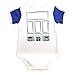 Knitwits RTOO-DTOO Space Wars Inspired Baby Onesie and Hat Bundle Outfit Onesie Costume Bundle for Baby Bundle - Blue (3-6 Months)