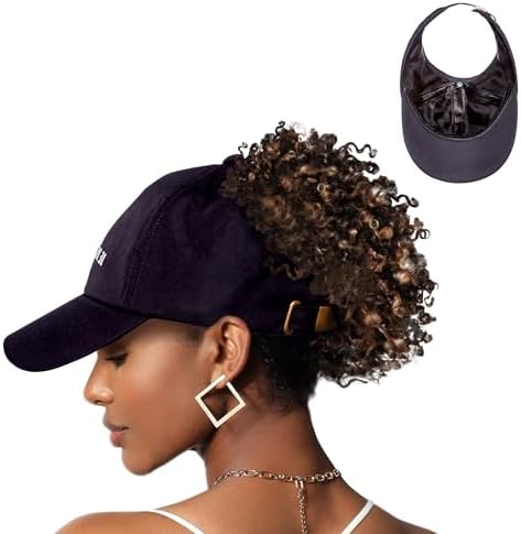 BUTITNOW Women Backless Ponytail Baseball Cap for Curly Hair  display picture 3