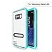 EFFUN Samsung Galaxy S8 Waterproof Case, IP68 Certified Waterproof Underwater Cover Dustproof Snowproof Shockproof Case with Built-in Screen Protector for Galaxy S8 Aqua Blue