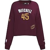 Pro Standard NBA womens Womens Nba Cleveland Cavaliers Classic Player Brushed Back French Terry Crewneck Sweatshirt
