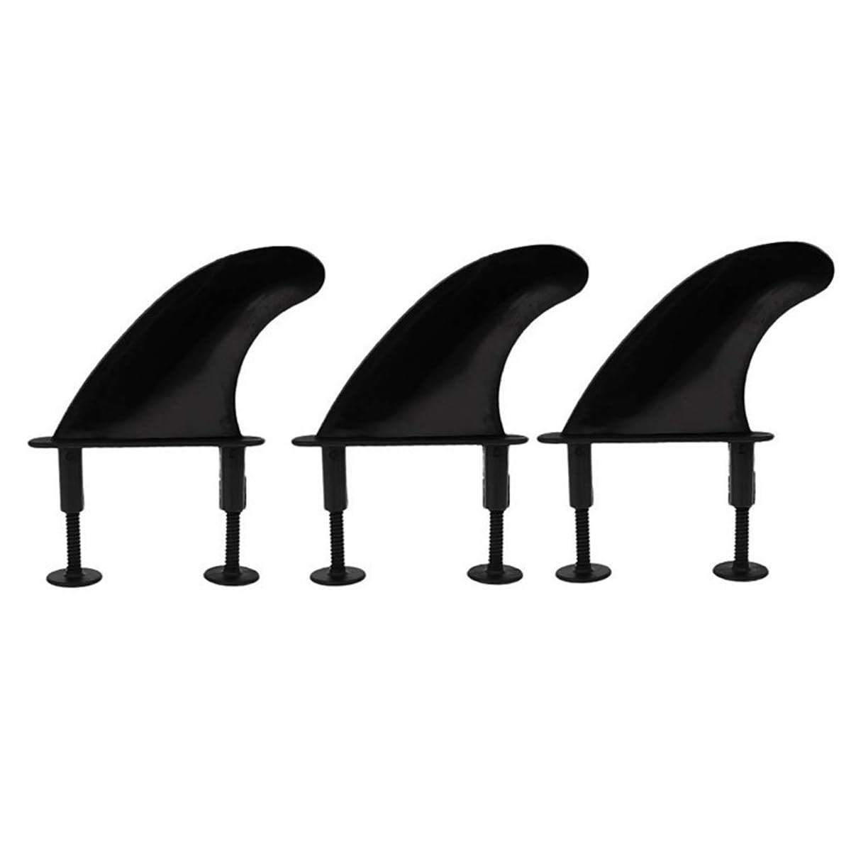 Namvo 3Pcs TPU Soft Top Surf Fins & 6 Fins Screws For Soft Surfboard