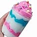 Gloous Color Ice Cream Mixing Cloud Slime Squishy Putty Scented Stress Kids Clay Toy (Pink)