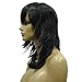Namecute Black Layered Wig Synthetic Full Capless Wigs Long Straight Costume Anime Wig +Free Wig Cap