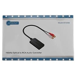 AUTOUTLET 192kHz Optical to RCA Converter DAC