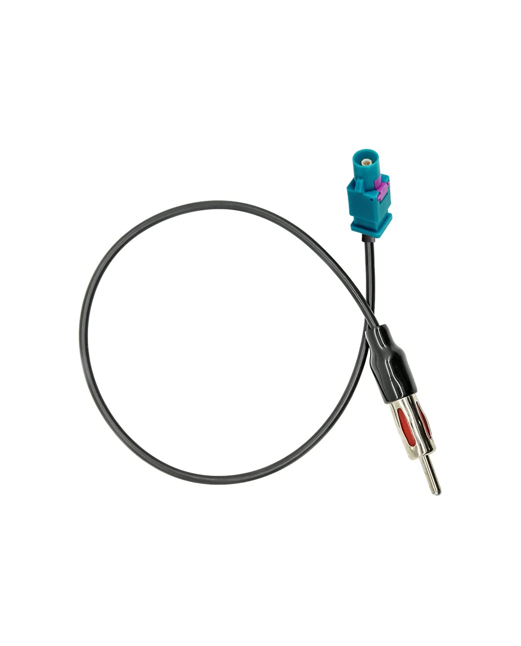 Vecys Fakra to DIN Adapter Cable Fakra Z Adapter Car Radio TV DAB + GPS Fakra DIN Plug Pigtail Fakra Cable RG174 12inch 30CM for FM/AM Radio Antenna