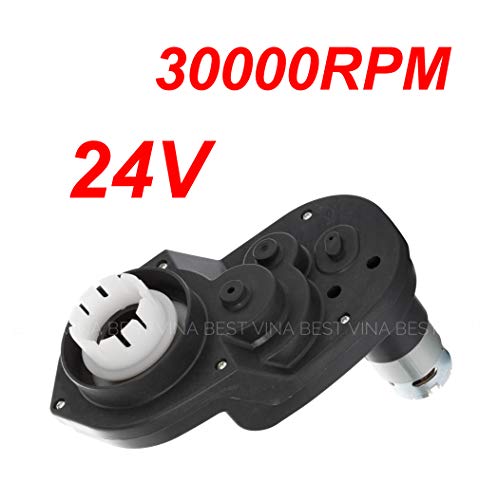 24V Gearbox for Power Wheels Large Axle Hole, 24 Volt Motor 30000RPM with Gear Box for Disney Pink Princess Carriage Kids Ride On Car Parts