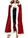 Shinieny Velvet Christmas Costume Santa Hooded Red Party Night Midi Cape Cloak?