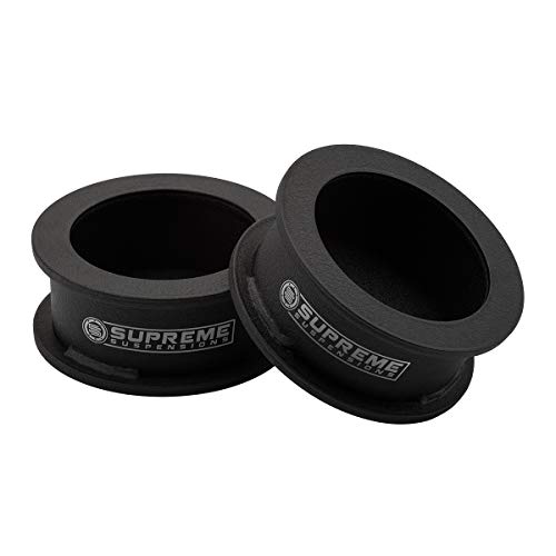 Supreme Suspensions - Jeep Commander XK Grand Cherokee WK Lift Leveling Kit 3.5" Front Fork Clevis + 2" Rear Spring Spacers High Strength Carbon Steel 4x2 4x4 (Black) Pro