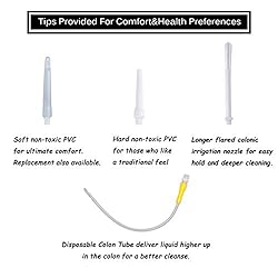 TopQuaFocus 2L Plastic Enema Bucket Kit for Colon