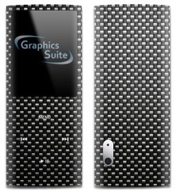 Carbon Fibre Fiber Pattern Skin for Apple iPod Nano 5th Generation