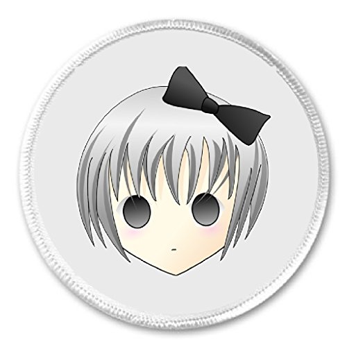 A&T Designs Japanese Anime Girl with black hairbow 3" Sew On Patch