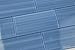Haven Dark Blue, Hand Painted Glass Tile. Perfect for Kitchens and bathrooms. Sample