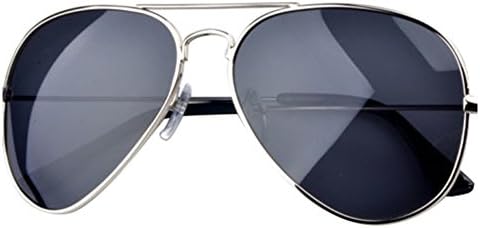 Silver Mens Classic Aviator Sunglasses HD Polarized Driving Mirror Glasses Eyewear