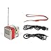 NiZHi TT-028 MP3 Mini Digital Portable Music Player Micro SD USB FM Radio (Red)