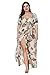 Selenaly Women's Plus Size Split Print Flowy Party Maxi Dress