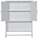 Best Choice Products Wooden Modern Contemporary Bathroom Storage Organization Wall Cabinet w/Open Cubby, Adjustable Shelf, Double Doors, Towel Bar, Wainscot Paneling, White