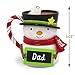 Hallmark Keepsake Christmas Ornament 2018 Year Dated, Dad Snowman Mug