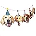 Golden Retriever Garland, dog birthday party banner decoration, Made in USA, Best Quality