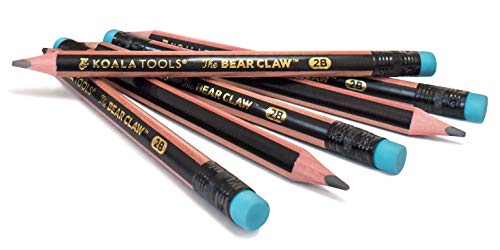 Koala Tools | Bear Claw Pencils (18 Count - 3 x 6-pack) - Fat, Thick, Strong, Triangular Grip, Graphite, 2B Lead with Eraser - Suitable for Kids, Art, Drawing, Drafting, Sketching & Shading - Thumbnail 4