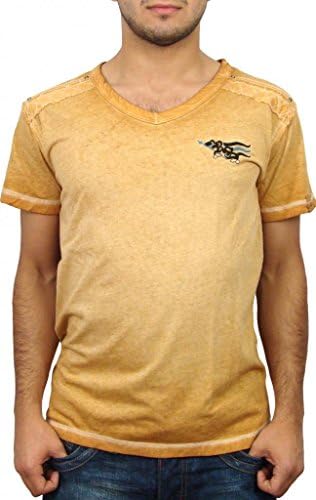 Rebel SpiritMen's Short Sleeve Graphic V-Neck T-Shirt for Men