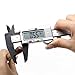 FineSource Electronic Digital Caliper Inch/Metric Conversion 0-6 Inch/150 mm Carbon Fiber Gauge Micrometer Extra Large LCD Screen Auto Off Featured Measuring Tool - Silver