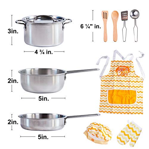3 Accessories+Stainless+Cookware+Utensils+Learning