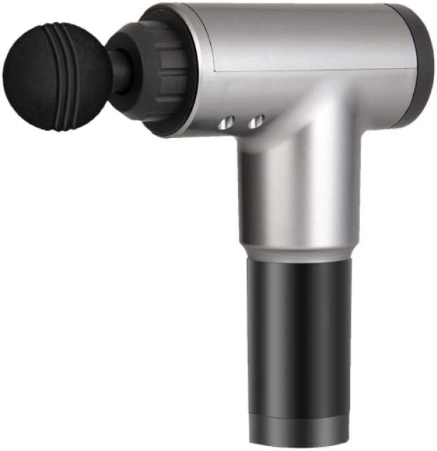 Massage Gun Exercise Equipment Electric fascial Gun Muscle Massage Gun Exercise Relaxation, Silver 4 Gear