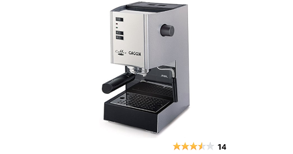 Amazon.com: Gaggia 97001 Cafetera Espresso machine Deluxe con espumador de  leche automático, color plateado : Hogar y Cocina