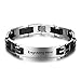 Personalized ID Men Bracelets Stainless Steel Engraved Bangle Bracelets for Mens Jewelry (BA1366XQ)