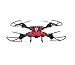 Hobbylane Foldable Drone with Camera, Wifi Remote Control HD Camera 0.3PM FPV Transmission Folding RC Quadcopter, WIFI Go Set Flight Route Mode Headless Mode LED Night Lights (Red)